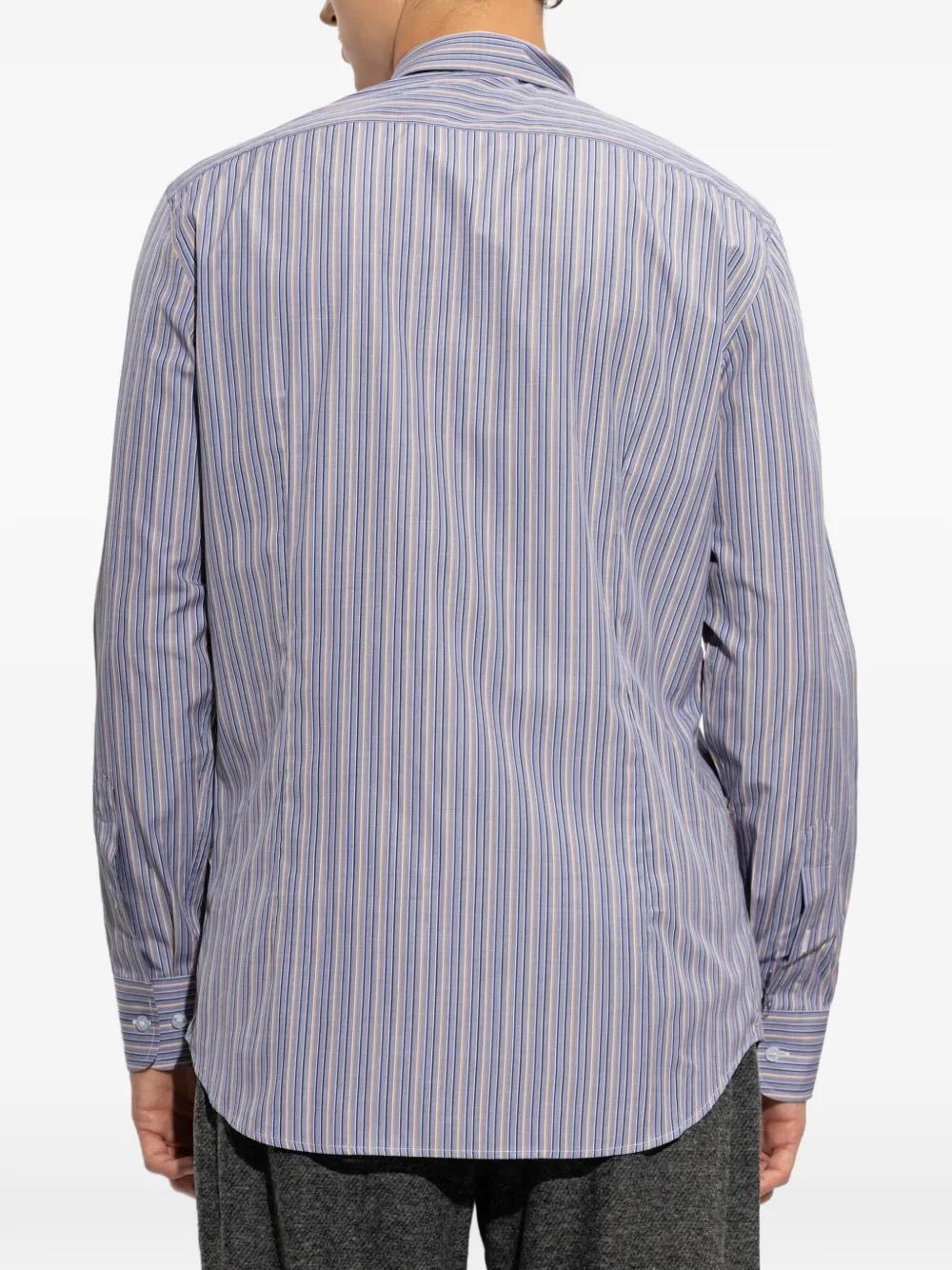 ETRO Overhemd met geborduurd logo Blauw