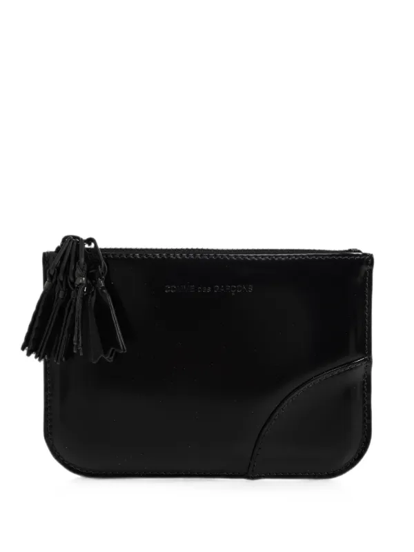 Comme des Garçons Zipper Medley Tassel-detail Leather Wallet in Black