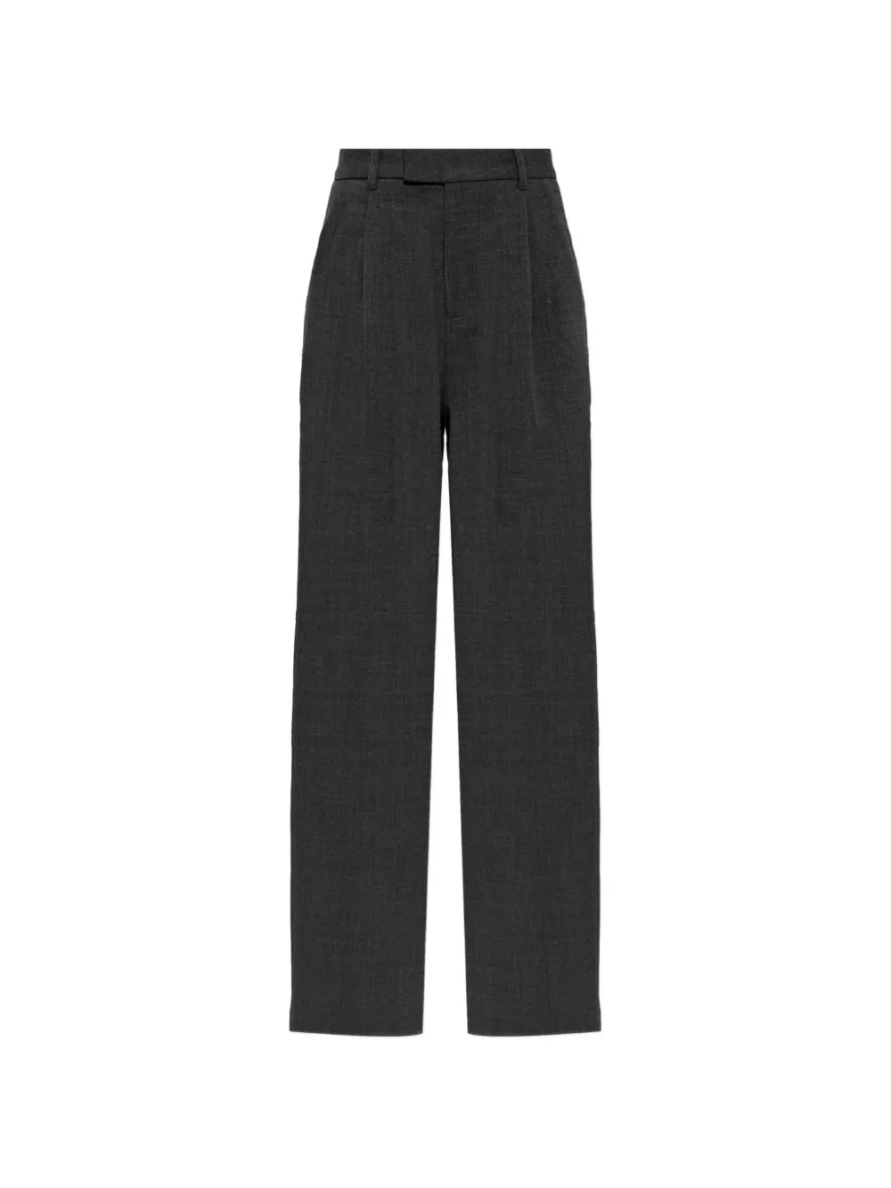 Self-Portrait pleated straight-leg trousers Grijs