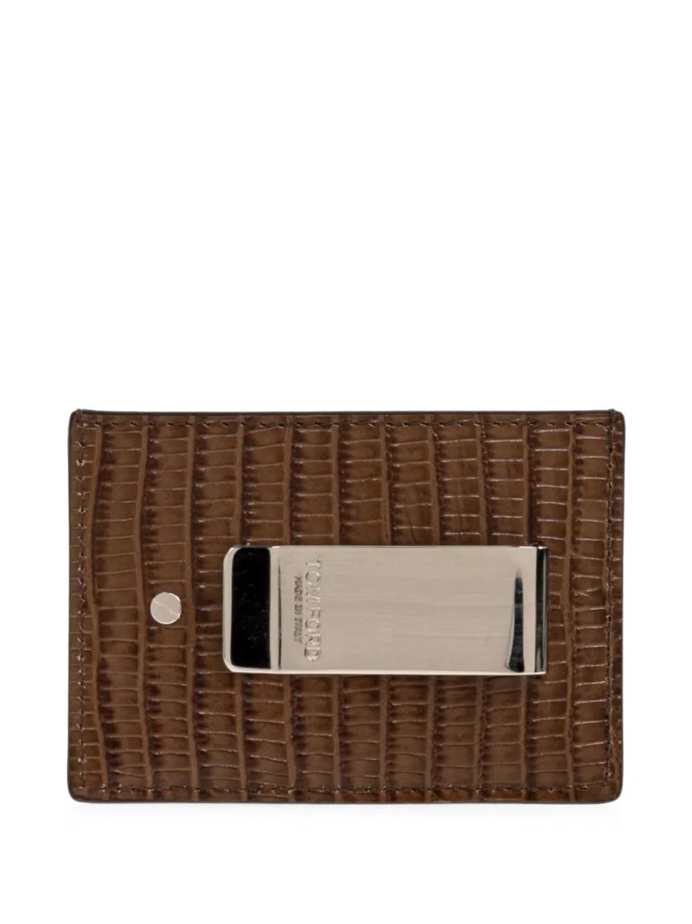 TOM FORD Leren pasjeshouder Bruin