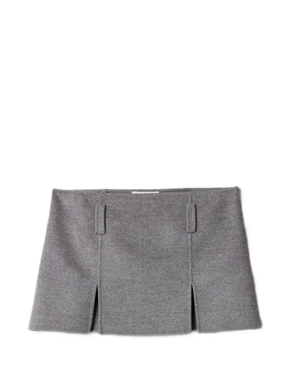 Miu Miu Double cashmere and wool mini skirt - Grigio