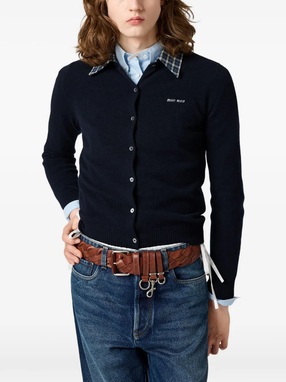 Miu Kasjmier vest Blauw