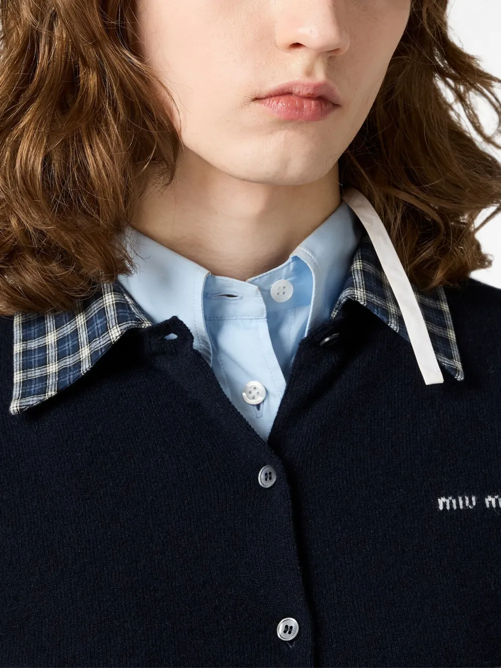 Miu Kasjmier vest Blauw