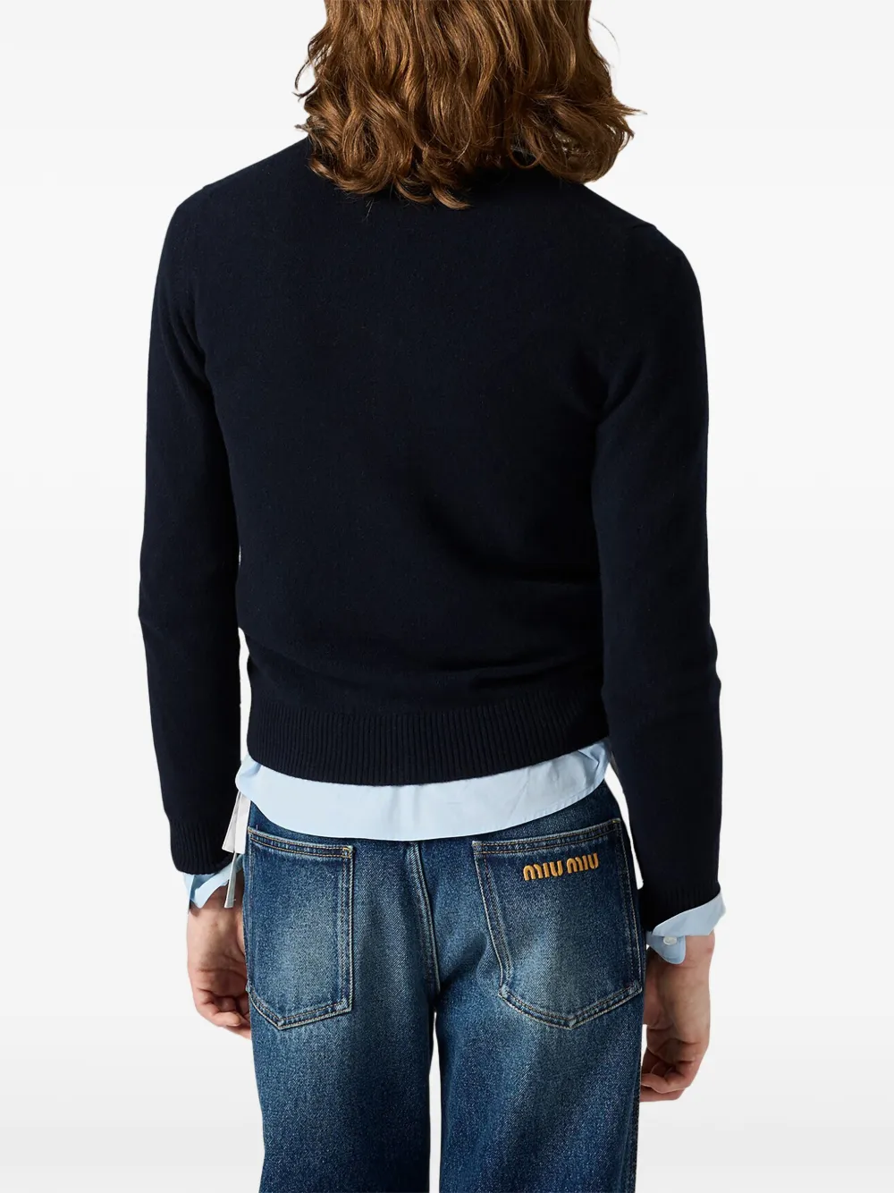 Miu Kasjmier vest Blauw
