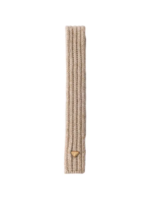 Prada wool and mouliné cashmere scarf