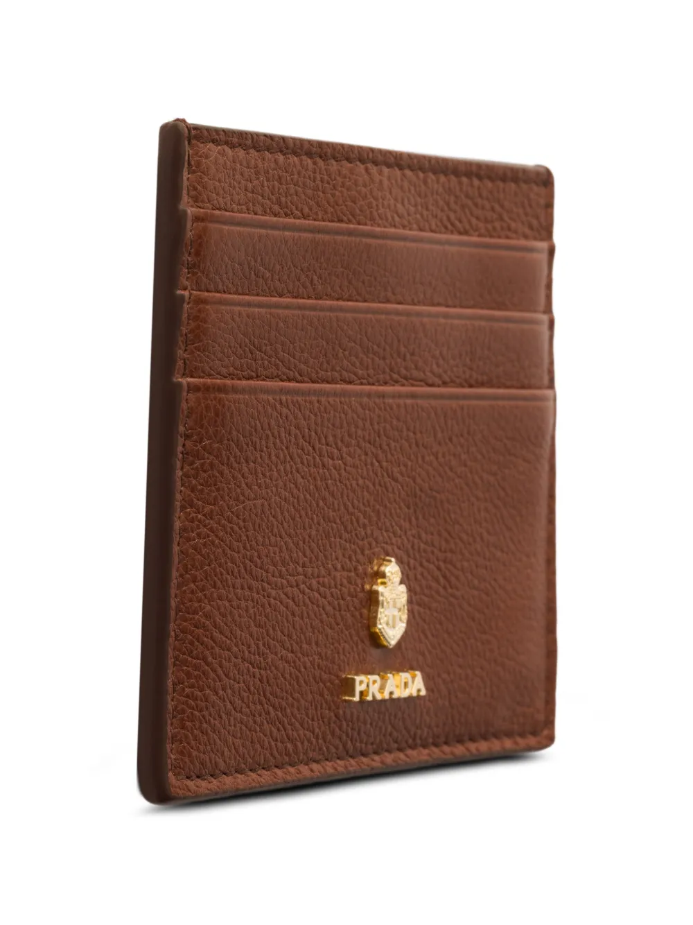Prada Leren pasjeshouder Bruin