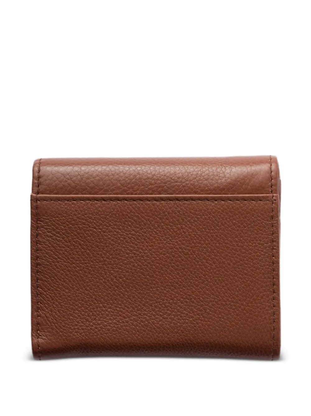 Prada Small Leather Wallet In Brown