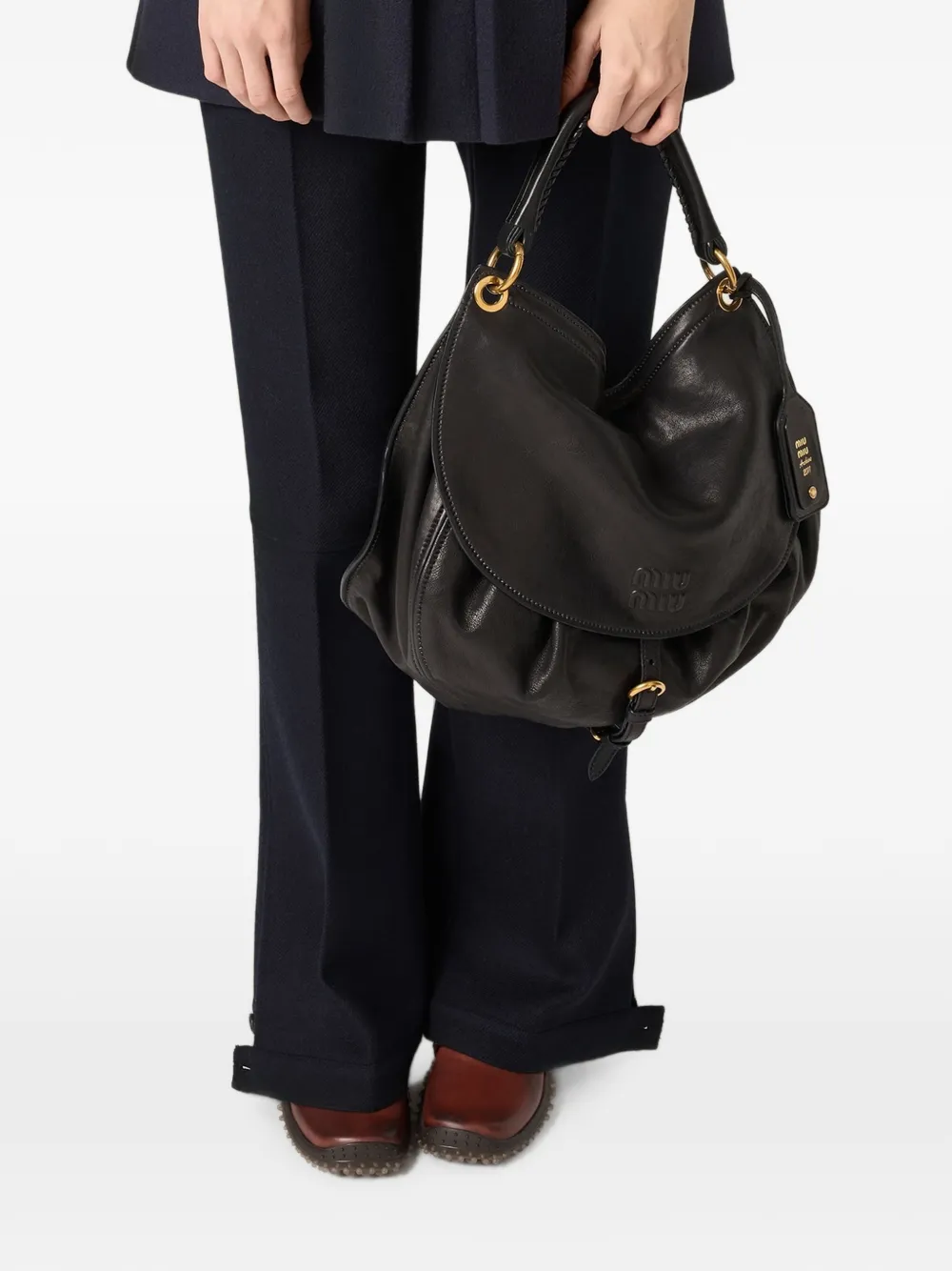 Miu Wollen broek Blauw