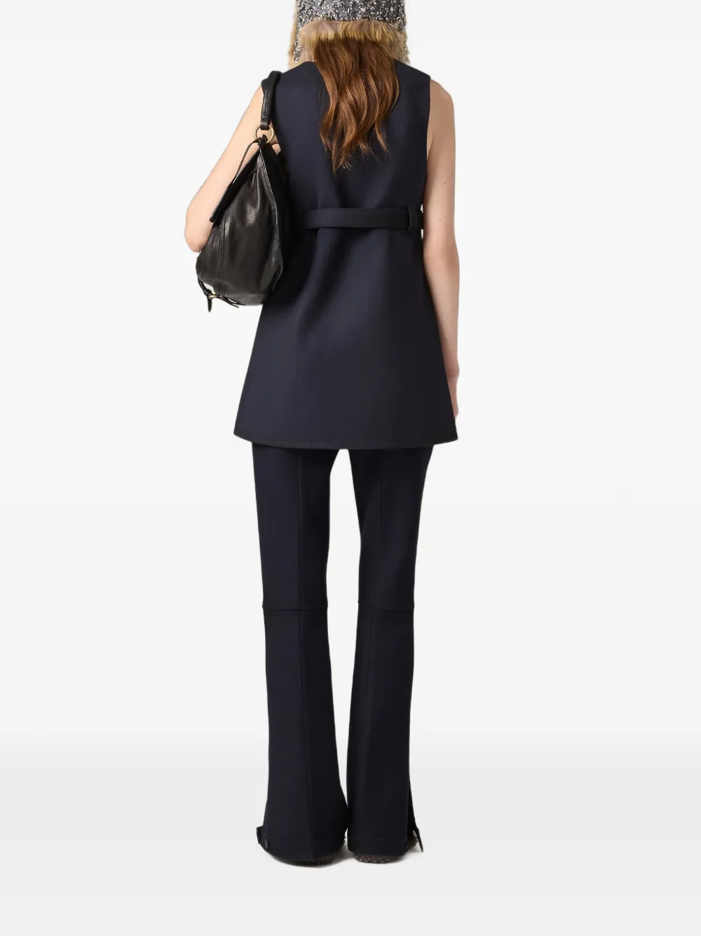 Miu Wollen broek Blauw