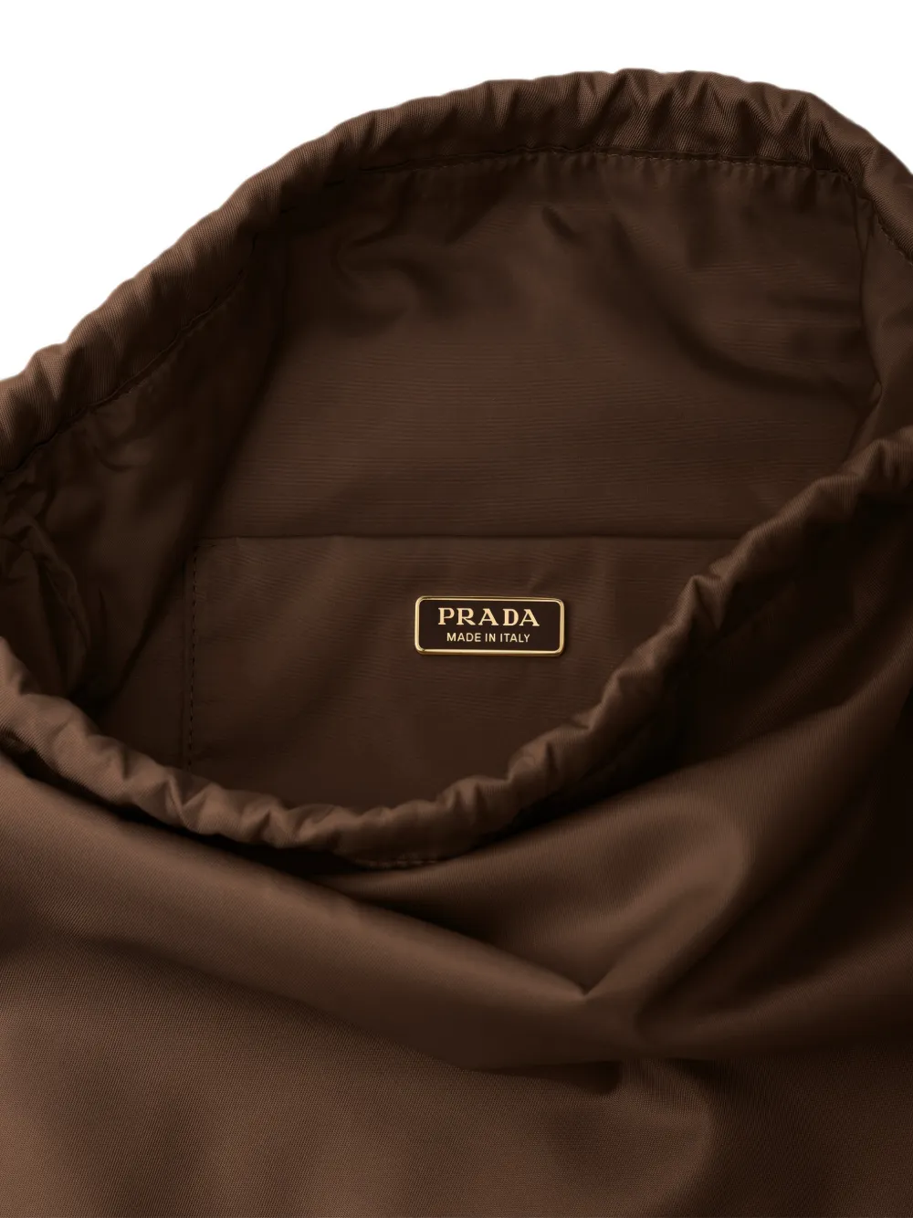 Prada Wish Re-Nylon buidel Bruin