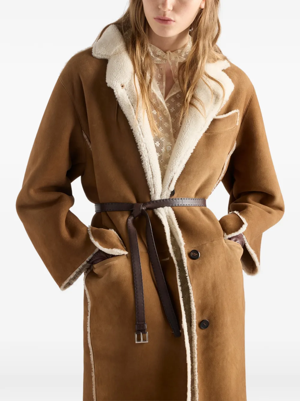 Prada Lammy coat Bruin