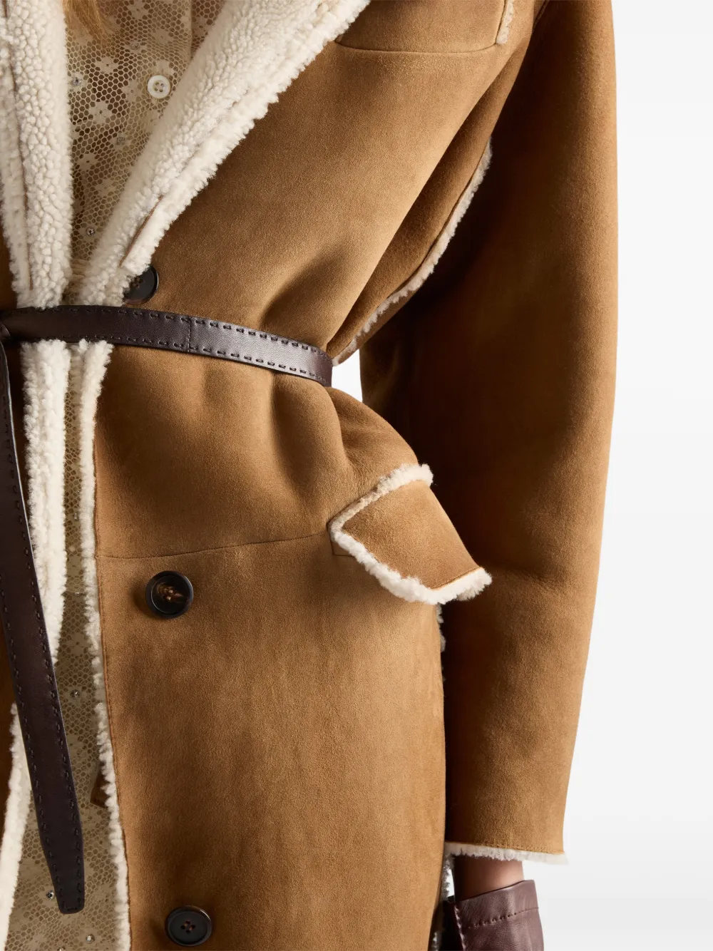 Prada Lammy coat Bruin
