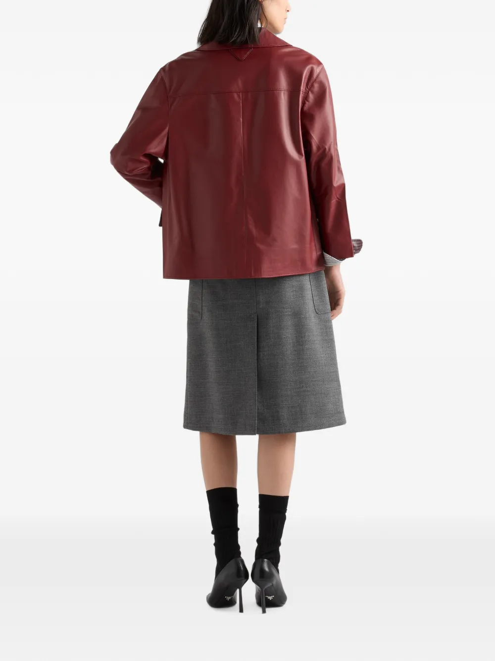 Prada Nappa leer jack Rood