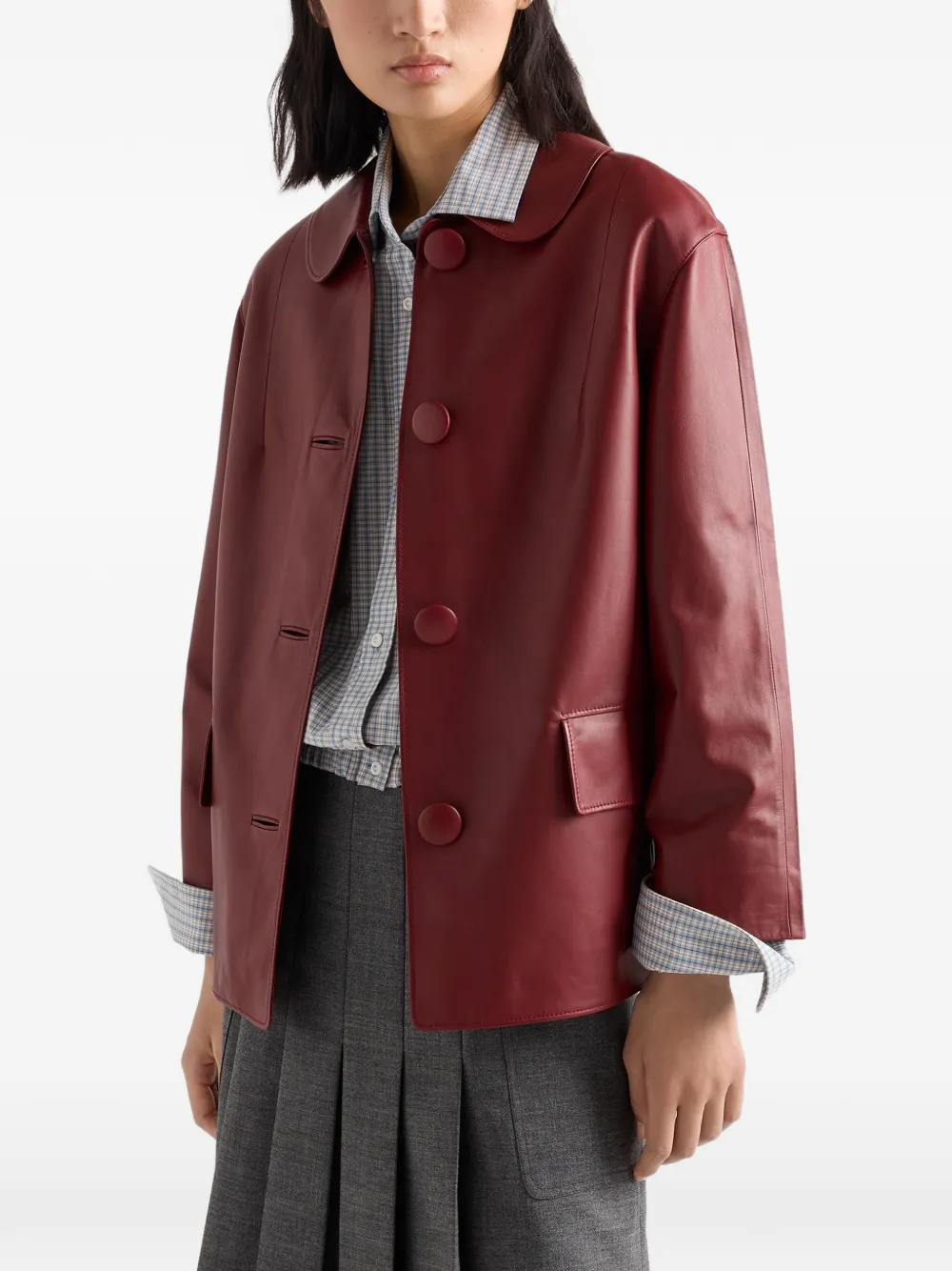 Prada Nappa leer jack Rood
