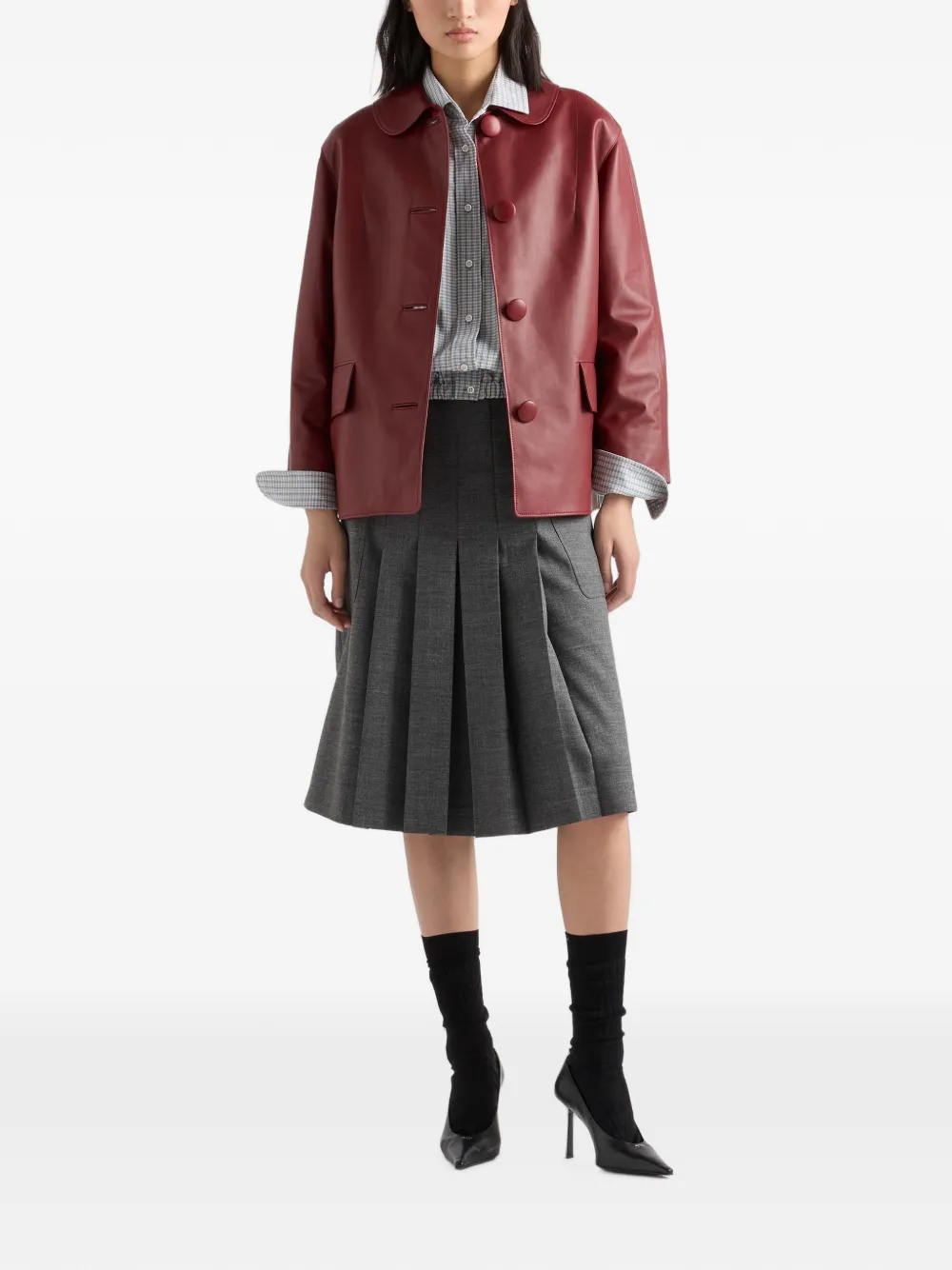 Prada Nappa leer jack Rood