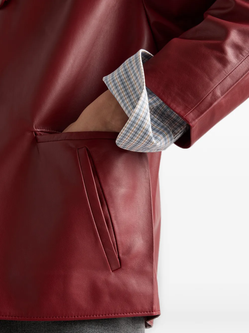 Prada Nappa leer jack Rood
