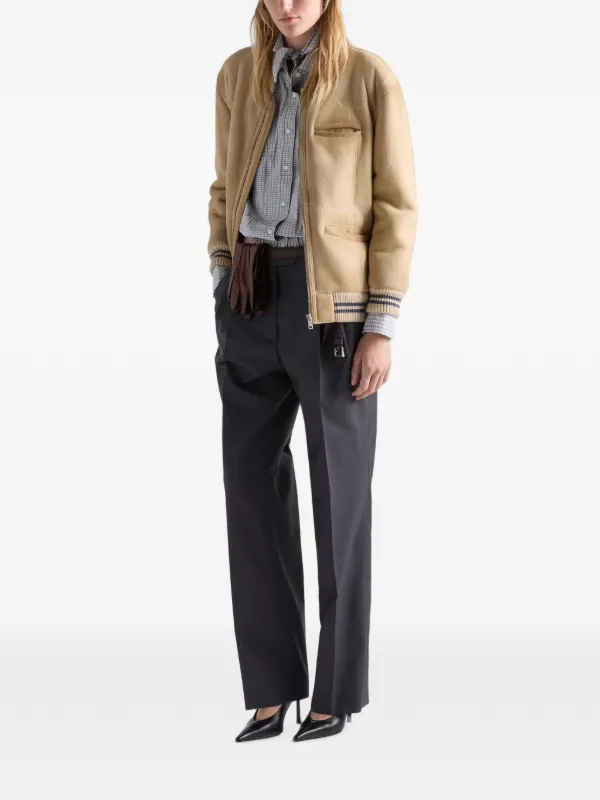 Prada Light Mohair Pants | Grey | FARFETCH