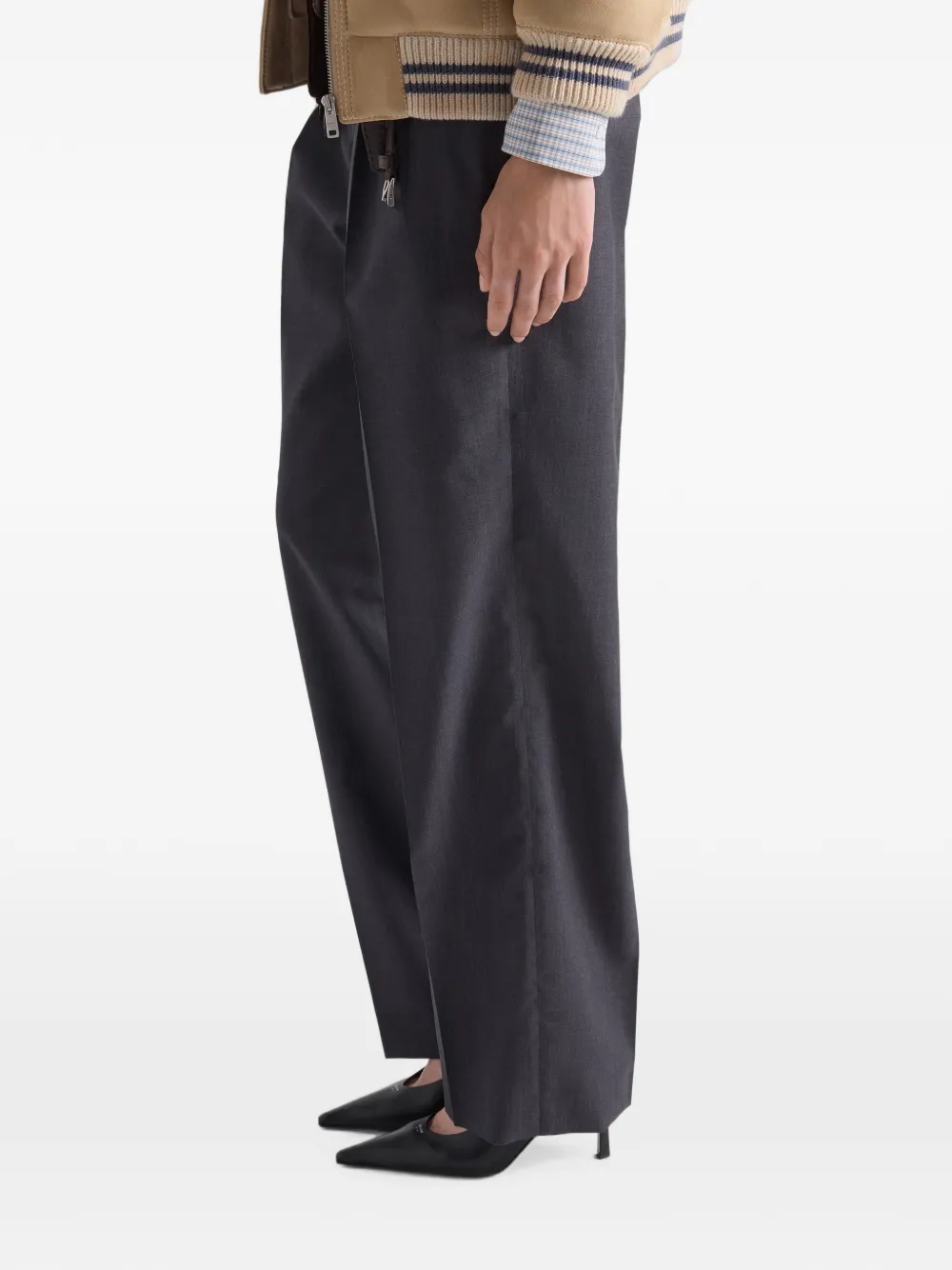 Prada Mohair broek Grijs