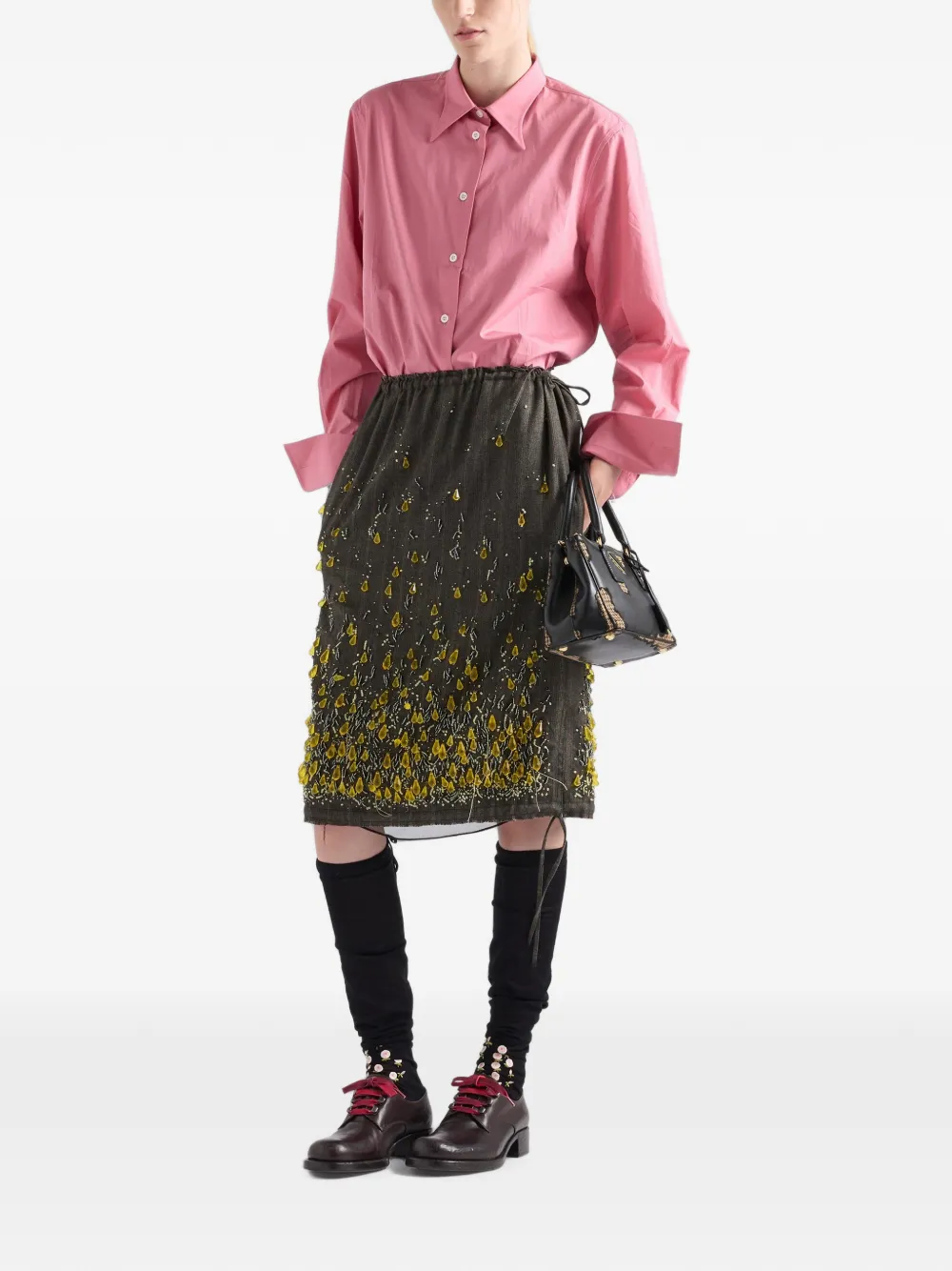Prada Popeline shirt Roze