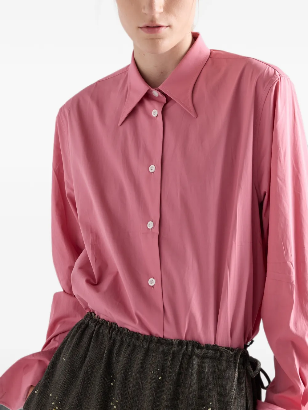 Prada Popeline shirt Roze