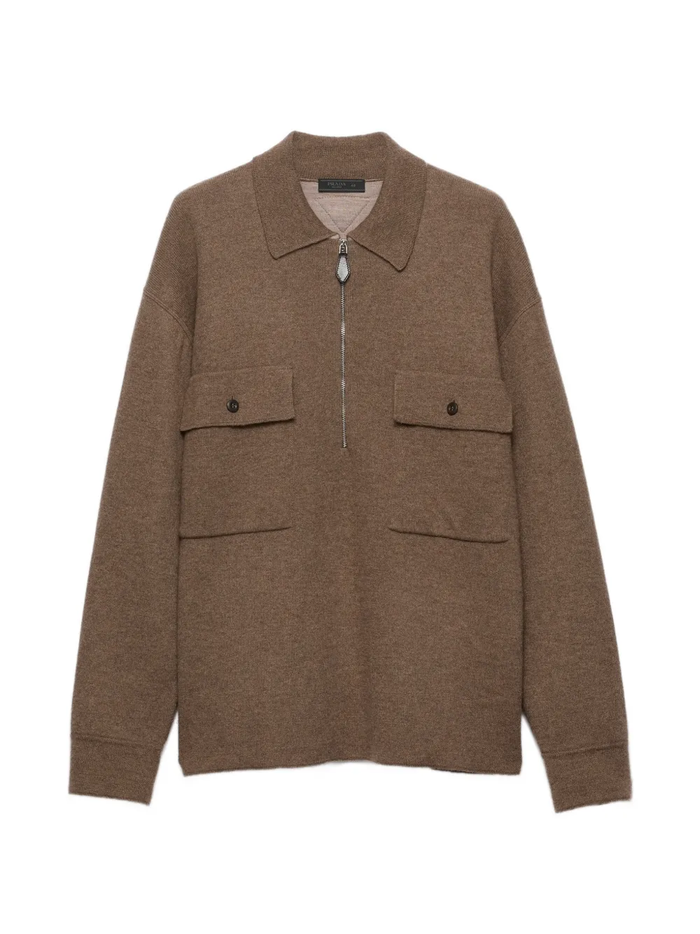 Prada cashmere polo shirt - Braun