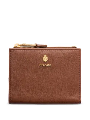 Prada グレインレザー 財布 S | ブラウン | FARFETCH JP