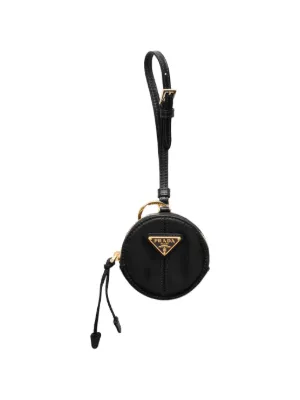 Prada サフィアーノレザー キーホルダー | ブラック | FARFETCH JP