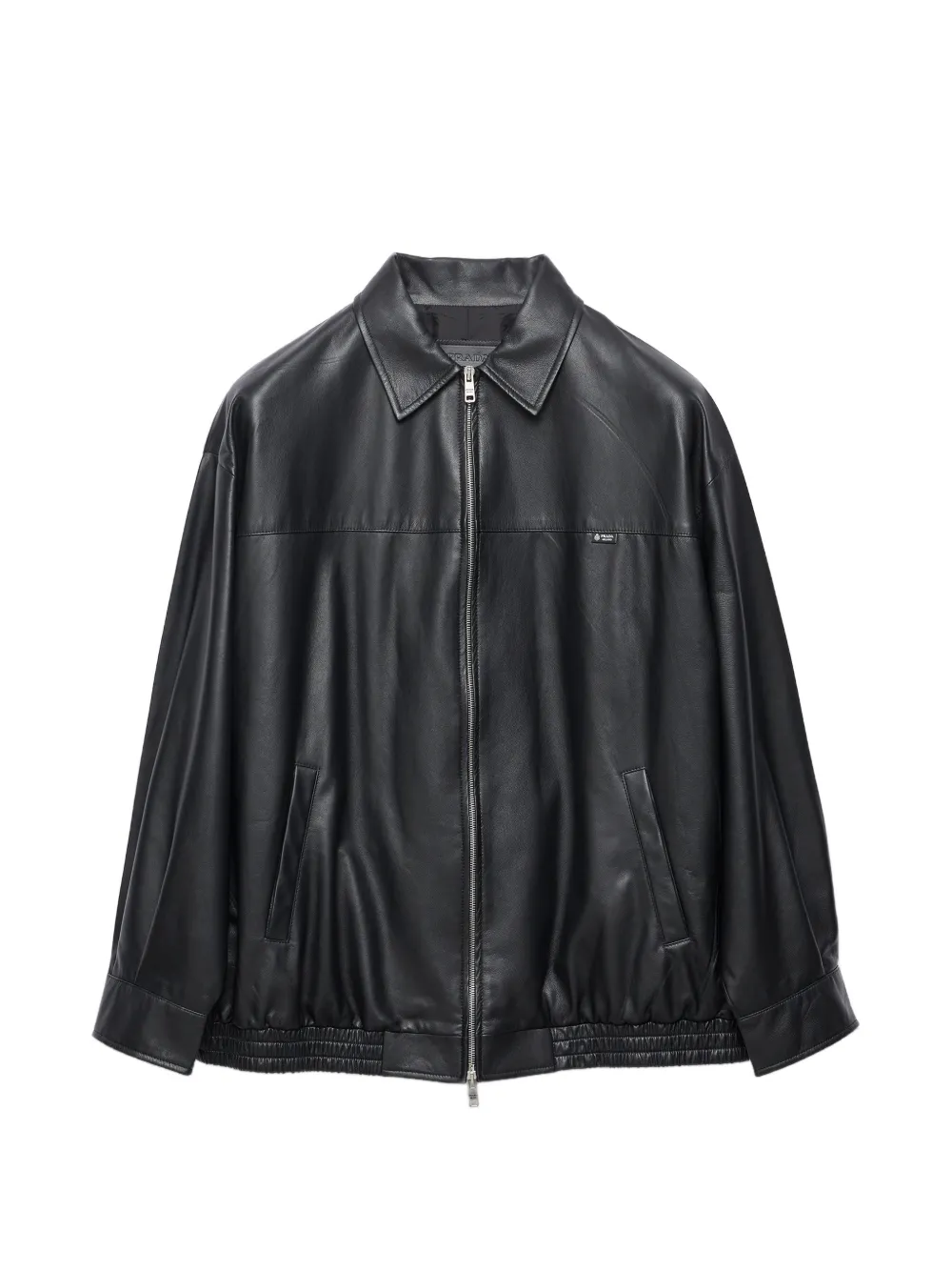 Prada nappa-leather jacket - Schwarz