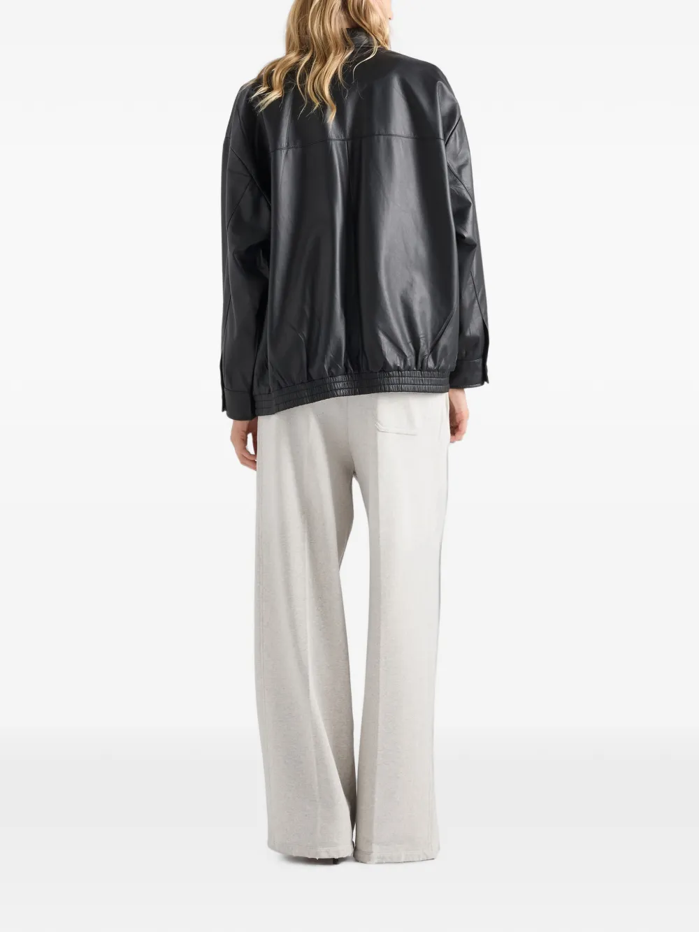Prada Nappa leer jack Zwart