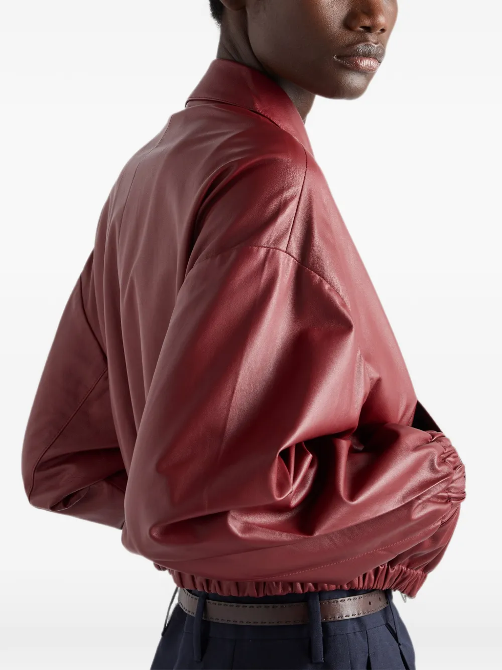 Prada Jack van nappa leer Rood