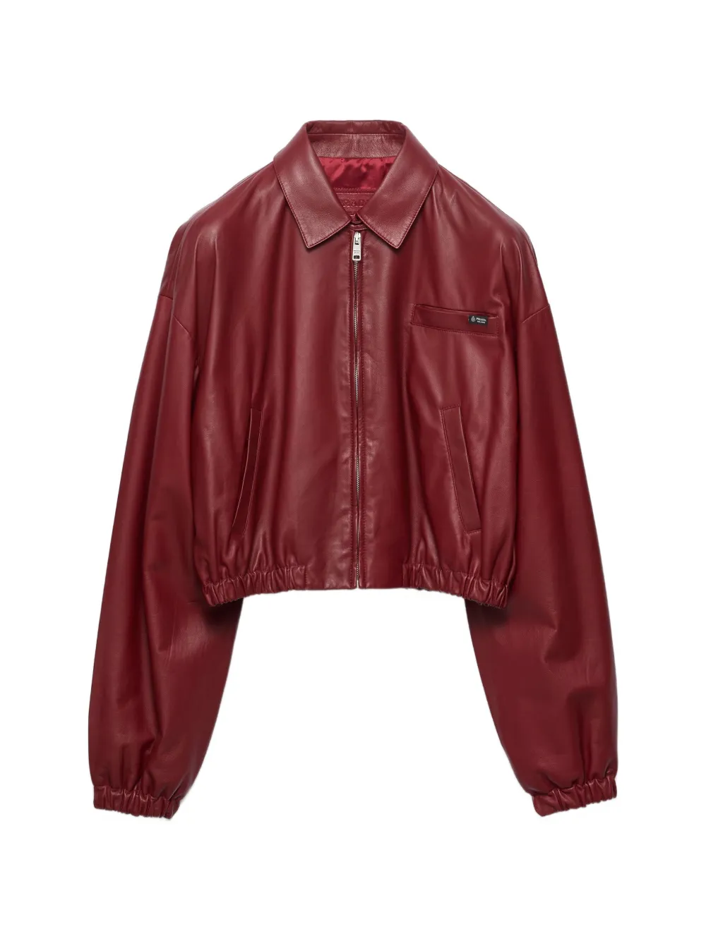 Prada nappa leather jacket - Rot