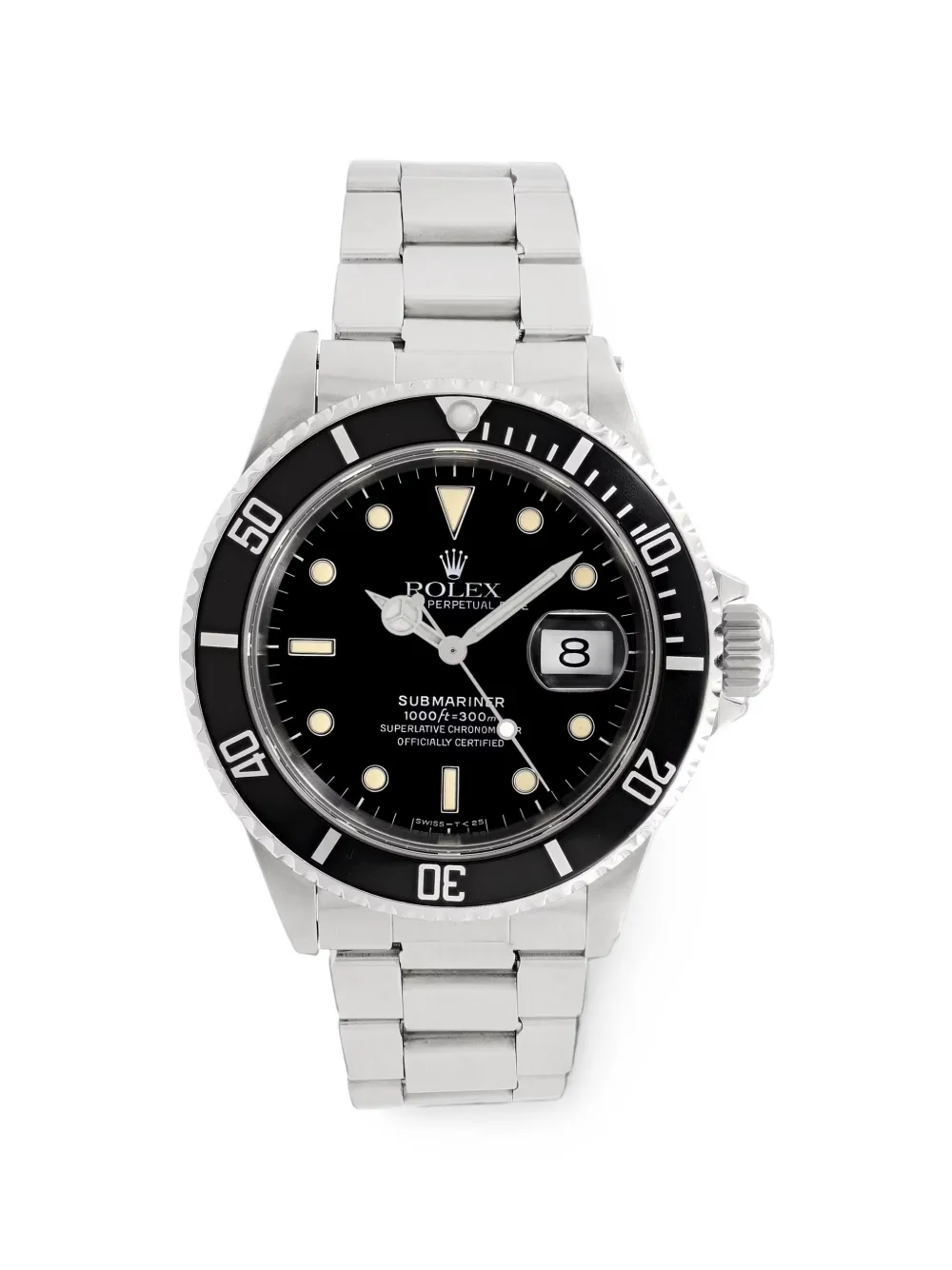 Pre-owned Rolex Submariner 40mm Watch In Black