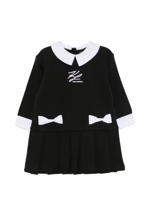 Karl Lagerfeld Kids robe plissée à détail de nœud