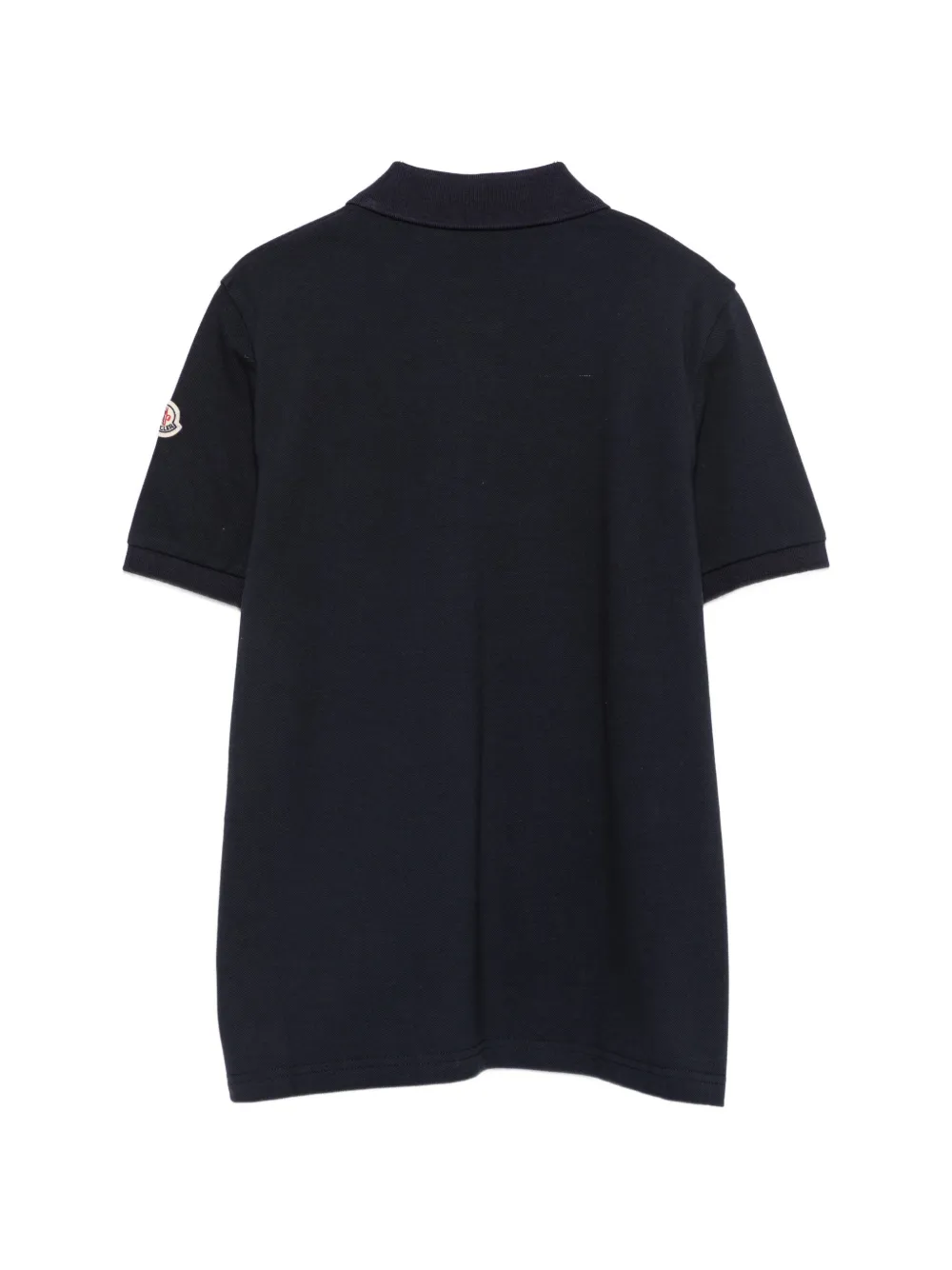 Moncler Enfant Poloshirt met logopatch Blauw