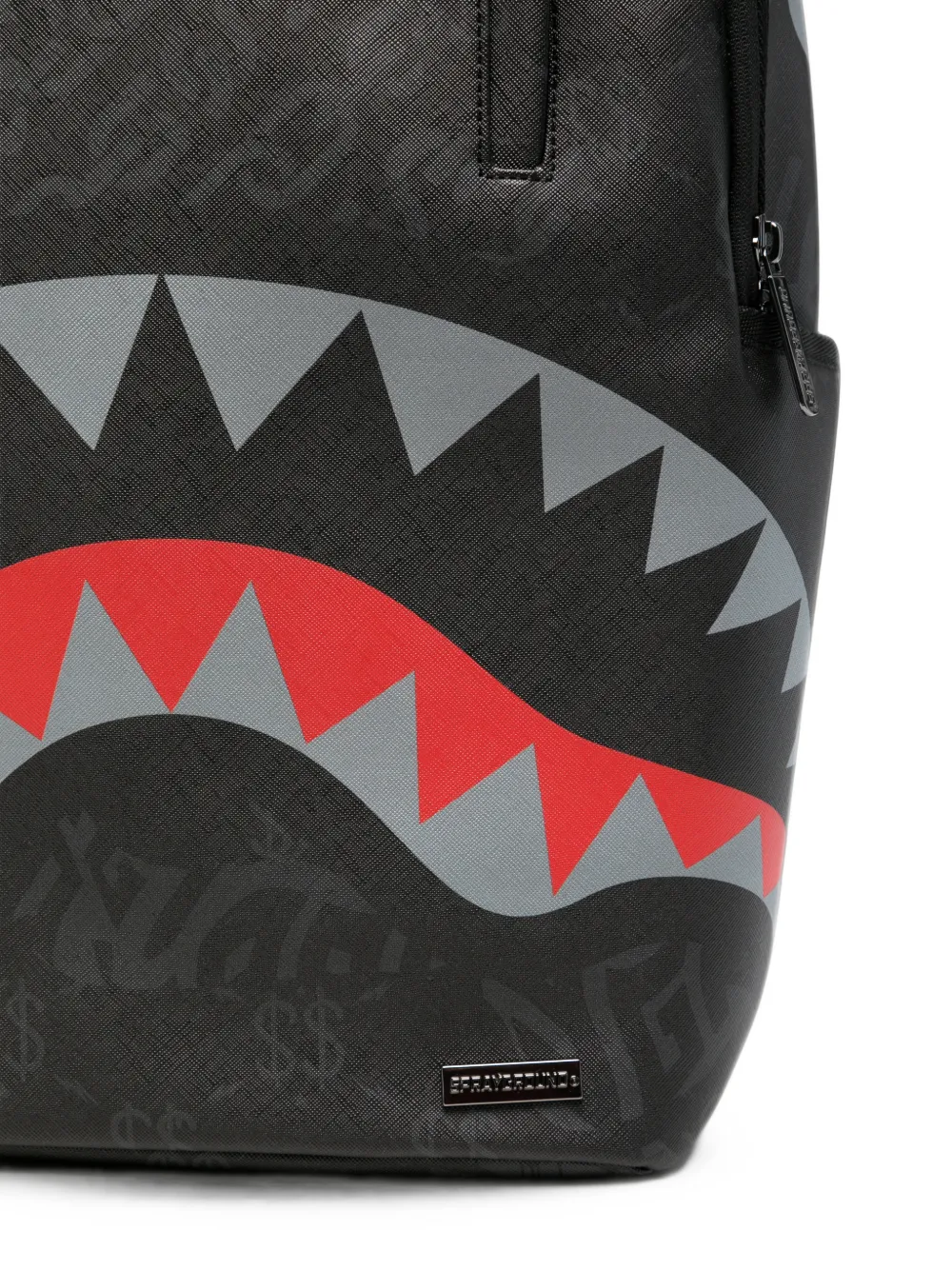 Sprayground Shark Mouth rugzak met grafische print Zwart