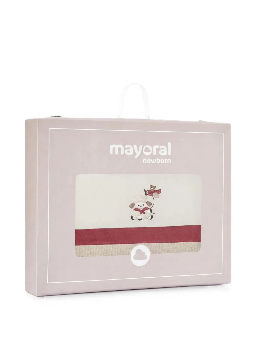 Mayoral Deken met colourblocking en borduurwerk Beige