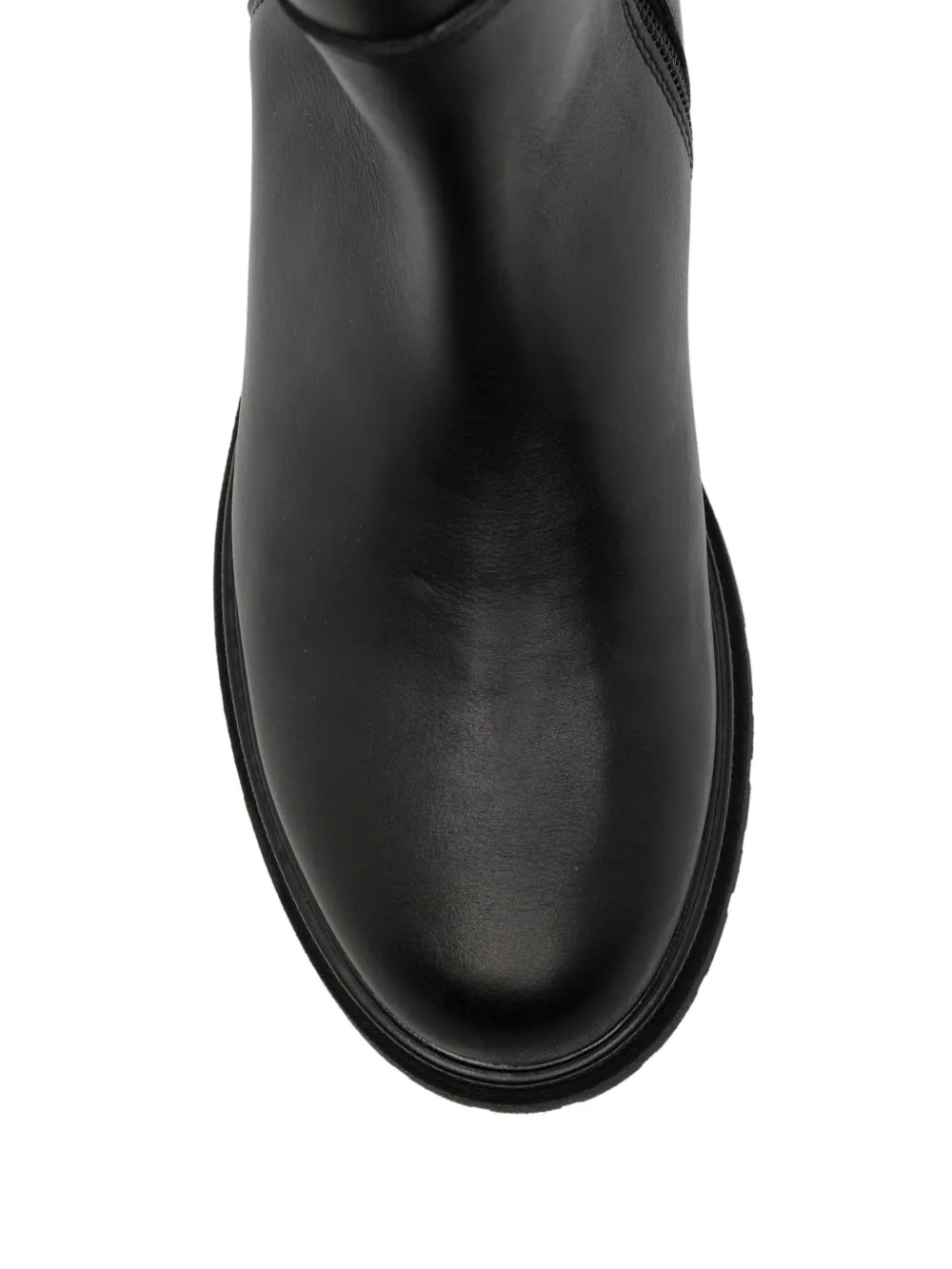 Elisabetta Franchi Kids logo-plaque knee-high boots Zwart