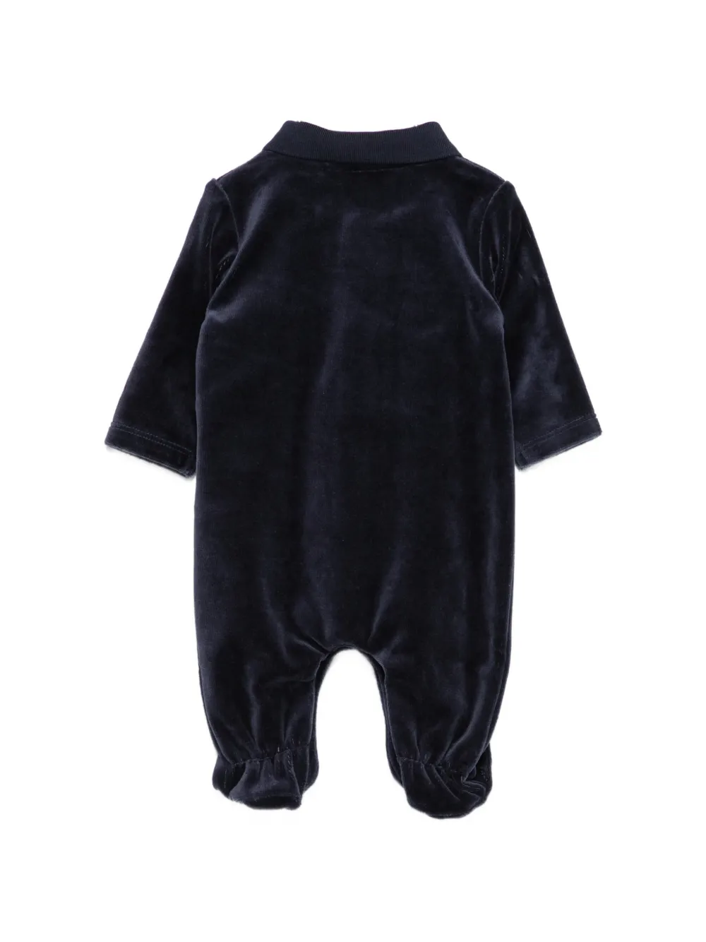 BOSS Kidswear Fluwelen pyjama met logoprint Blauw