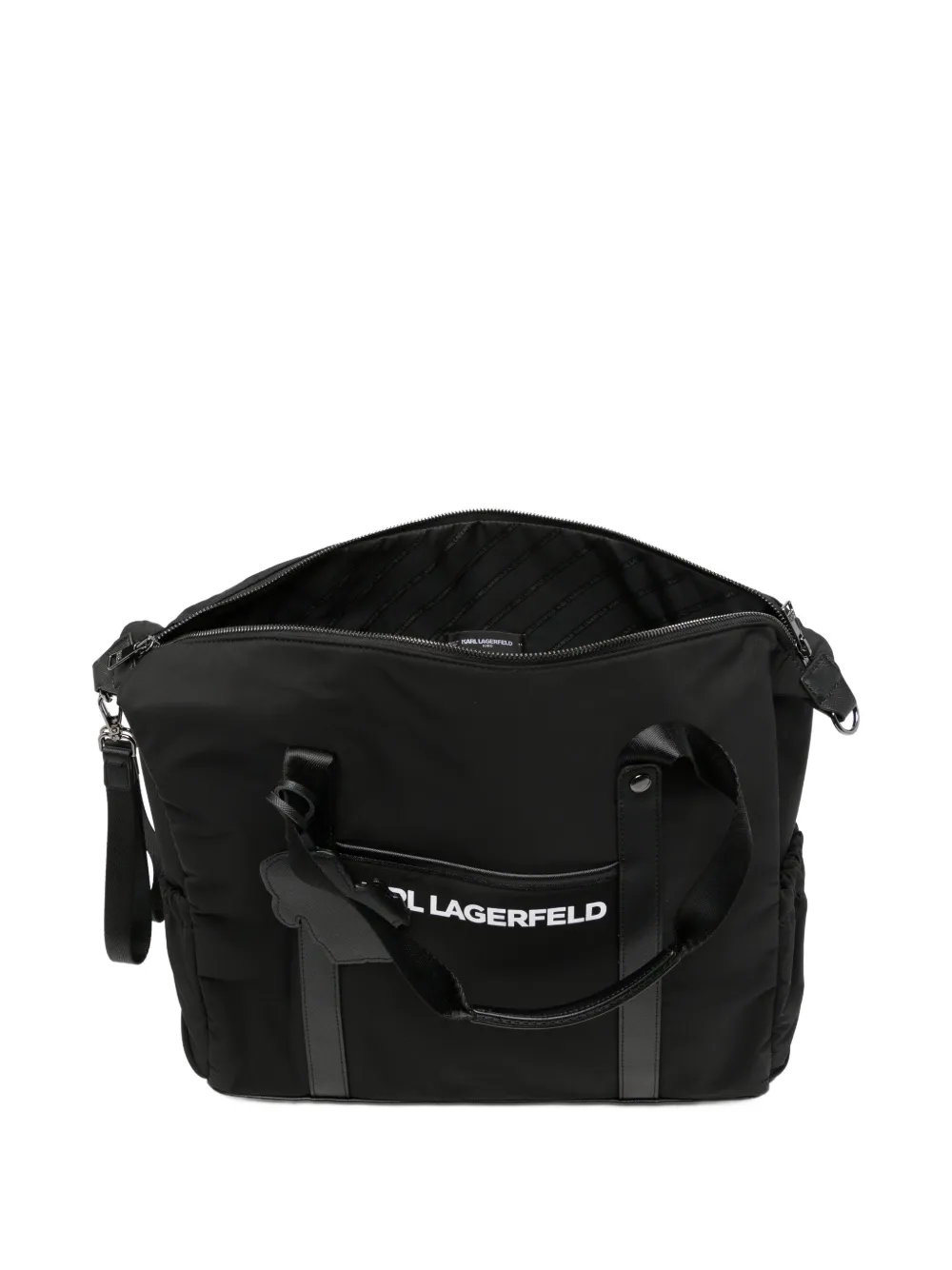 Karl Lagerfeld Kids Luiertas met logoprint Zwart