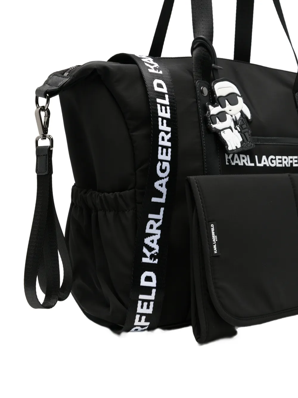 Karl Lagerfeld Kids Luiertas met logoprint Zwart