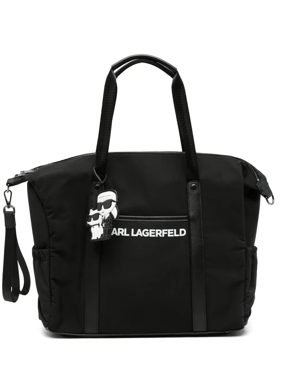 Karl Lagerfeld Kids logo-print changing bag - Nero
