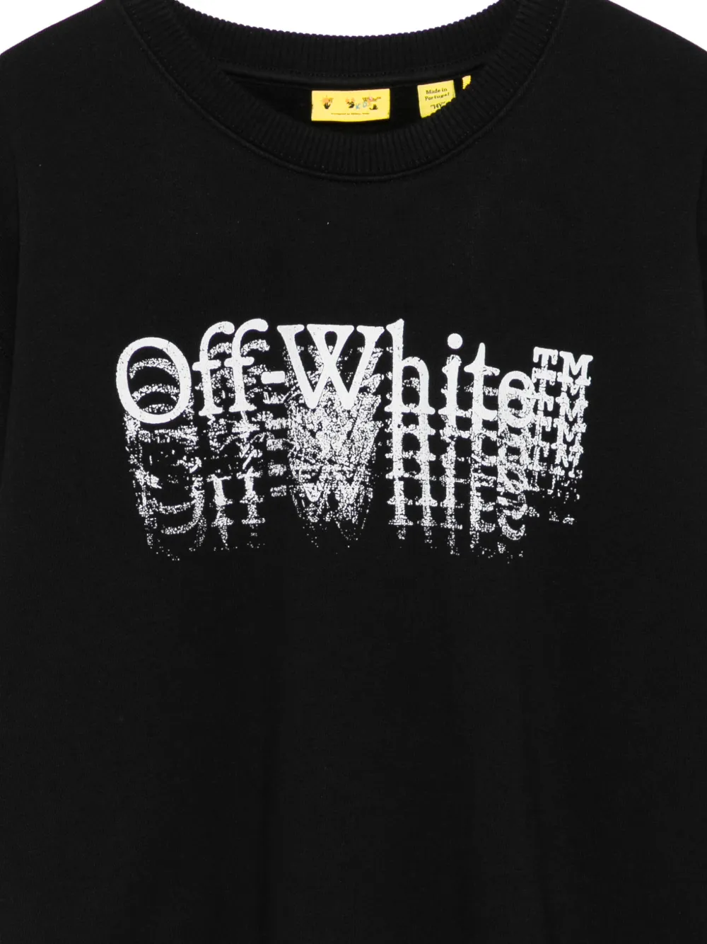 Off-White Kids Sweater met logoprint Zwart
