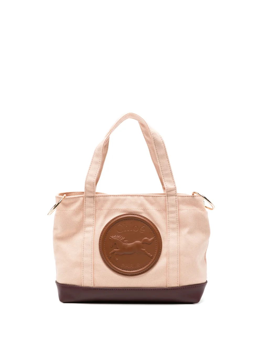 Chloé Kids Borsa tote con applicazione - Toni neutri