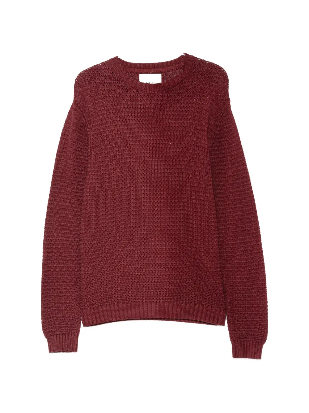 Arte Antwerp logo-embroidered chunky-knit sweater - Rot