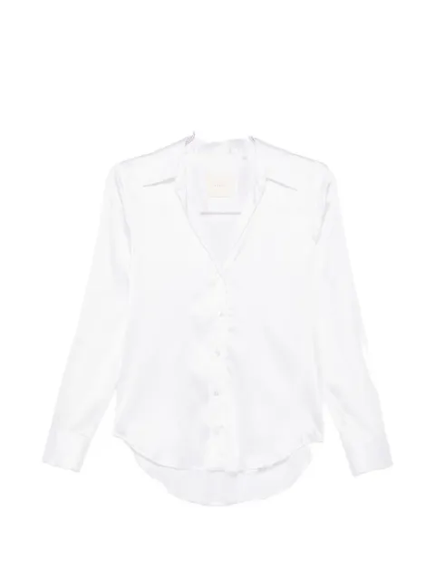 Xacus satin-finish long-sleeve shirt