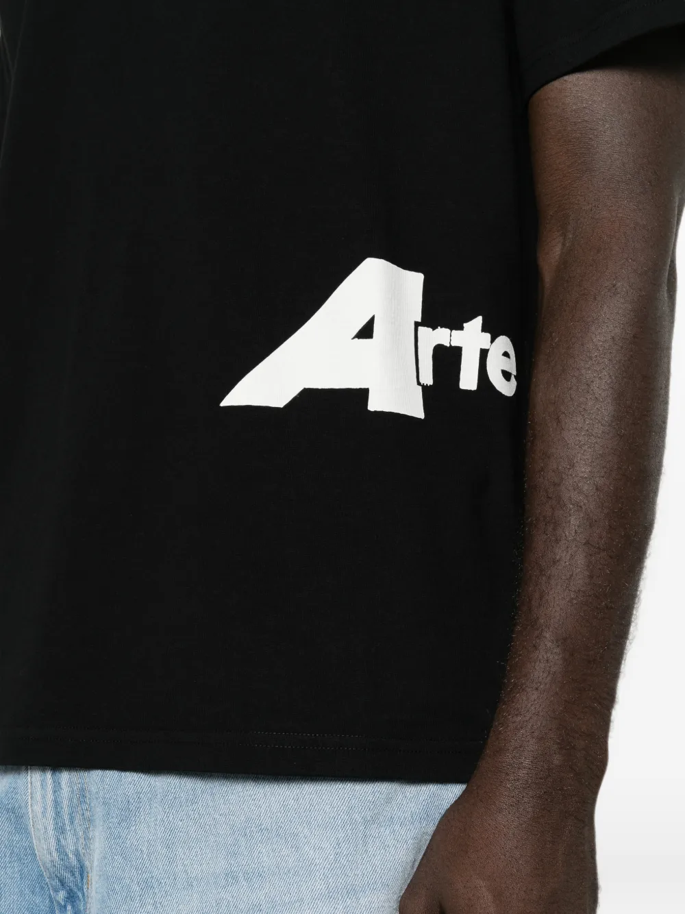 Arte Antwerp Katoenen T-shirt met logoprint Zwart