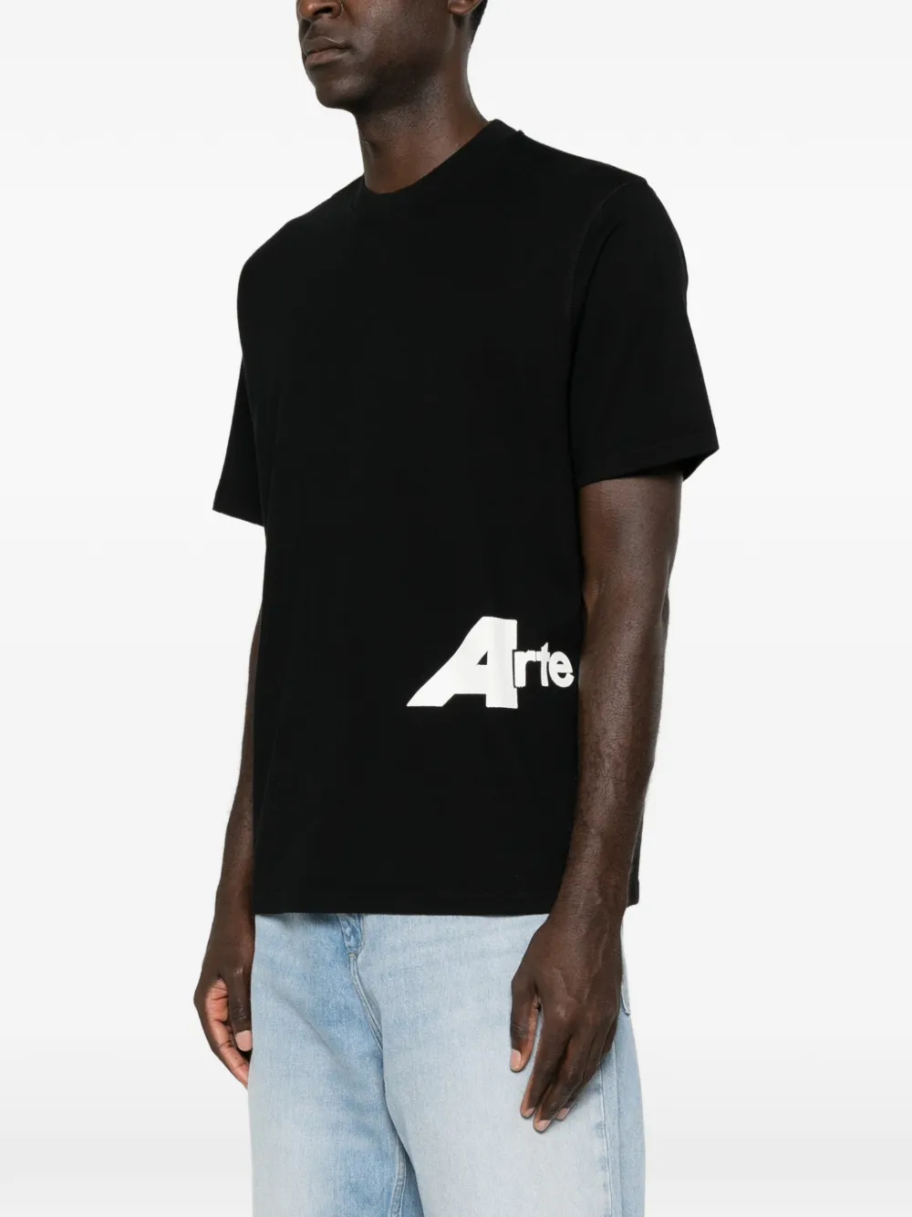 Arte Antwerp Katoenen T-shirt met logoprint Zwart