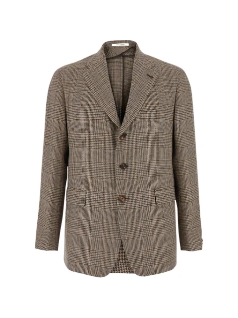 Tagliatore New York check-pattern notched-lapels blazer