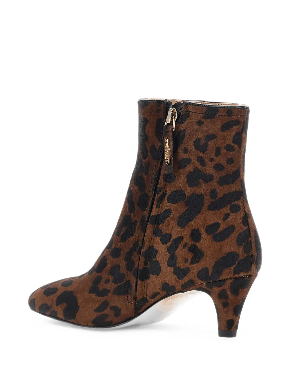 TWINSET leopard-print ankle boots Bruin
