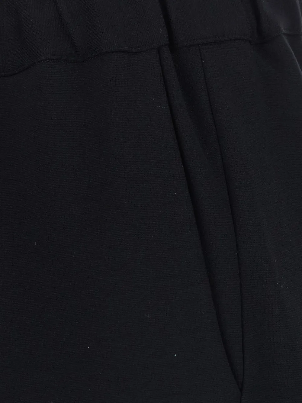 Semicouture Broek met trekkoordtaille Zwart